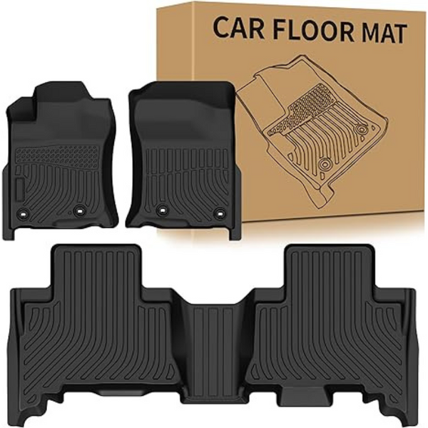 Floor Mats Fit for 2014-2024 Lexus GX460, Fits 2013-2024 Toyota 4Runner TPE All Weather Custom Fit Car Floor Liner, 1st and 2nd Row Full Set Car Mats